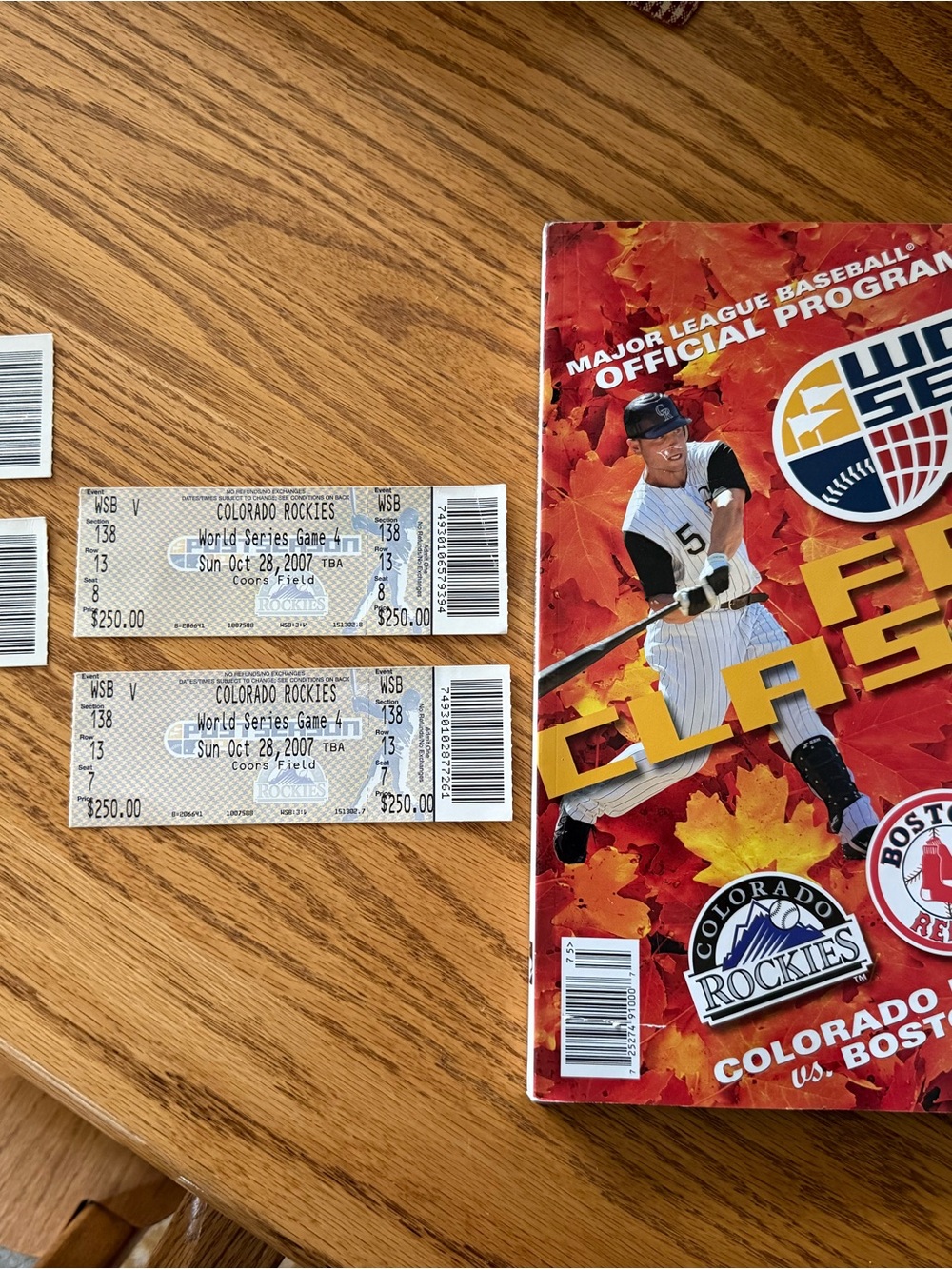 Colorado Rockies’ playoff and World Series 2007 bundle